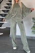 'Fauna' Long Sleeve Top and Pants Set - Celes Fashion